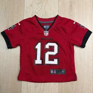 Nike Tampa Bay Buccaneers Tom Brady 12 Jersey Red Toddler 12M NFL Football Month